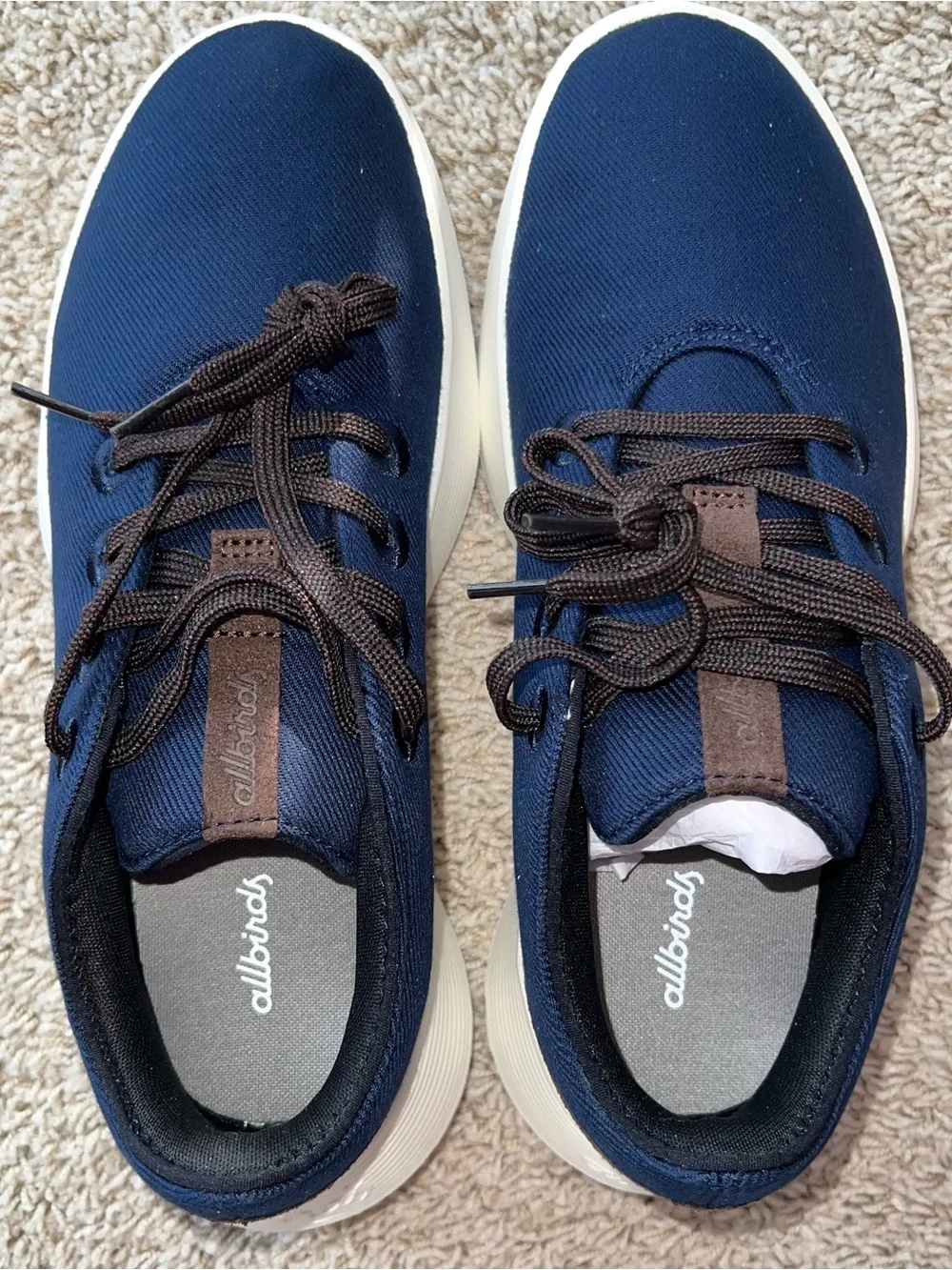 Allbirds Go Lux Men's Navy Casual Lace-Up Sneakers M9 W 10.5 NWB